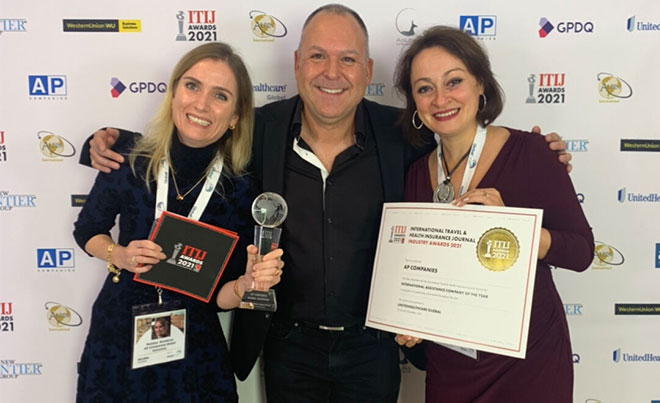 In The iPMI Picture (left to right): Natalya Butakova, Business Development Director, AP Companies. Louis Kaszczak, European Partnerships Director at United Health Group, Global Markets and Elena Donina Glukhman, Project Manager, AP Companies. 